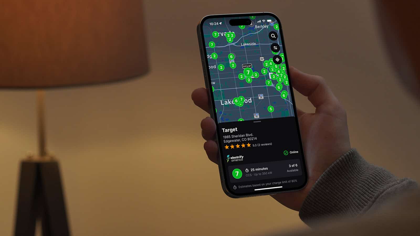 charging app screen